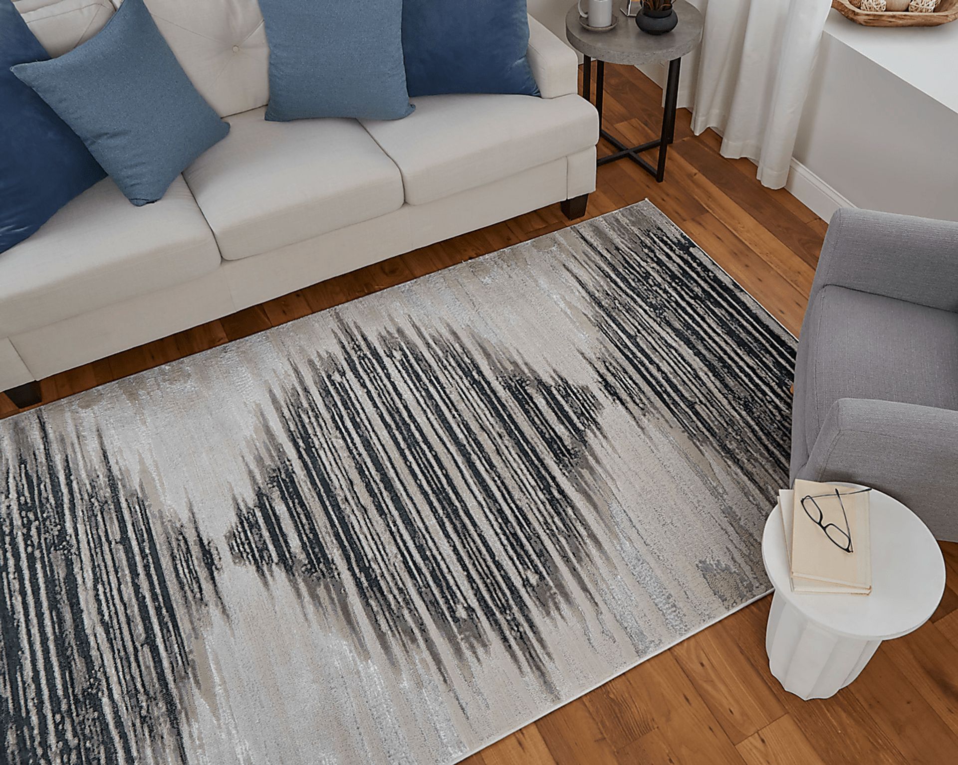 Aera Black 6'7 x 9'6 Rug - Image 4