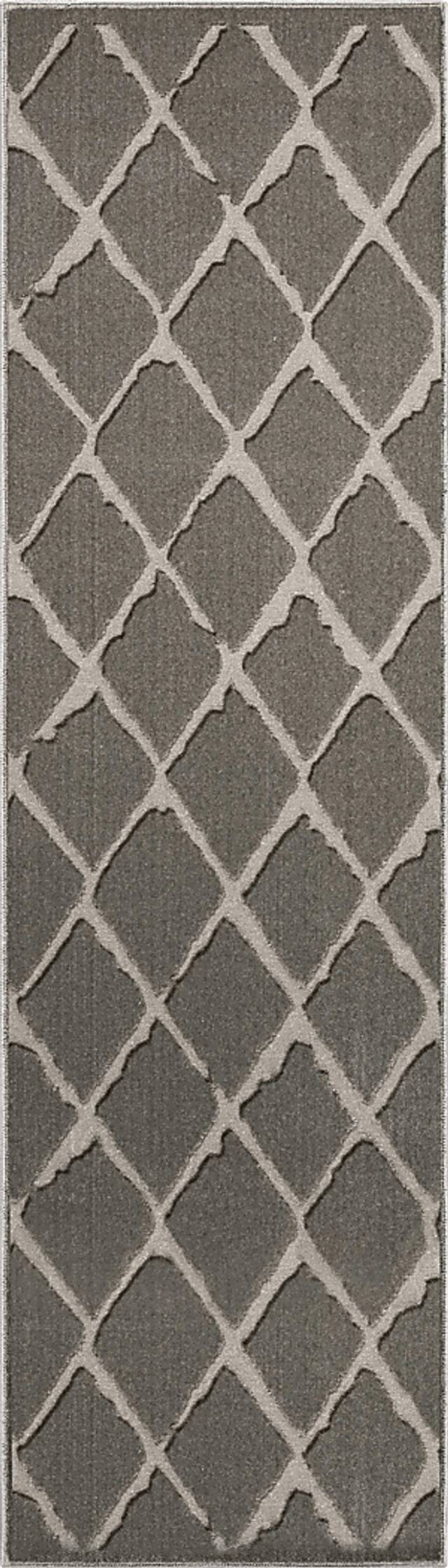 Aerilyn Gray 2'2 x 7'6 Runner Rug - Thumbnail - Image 1
