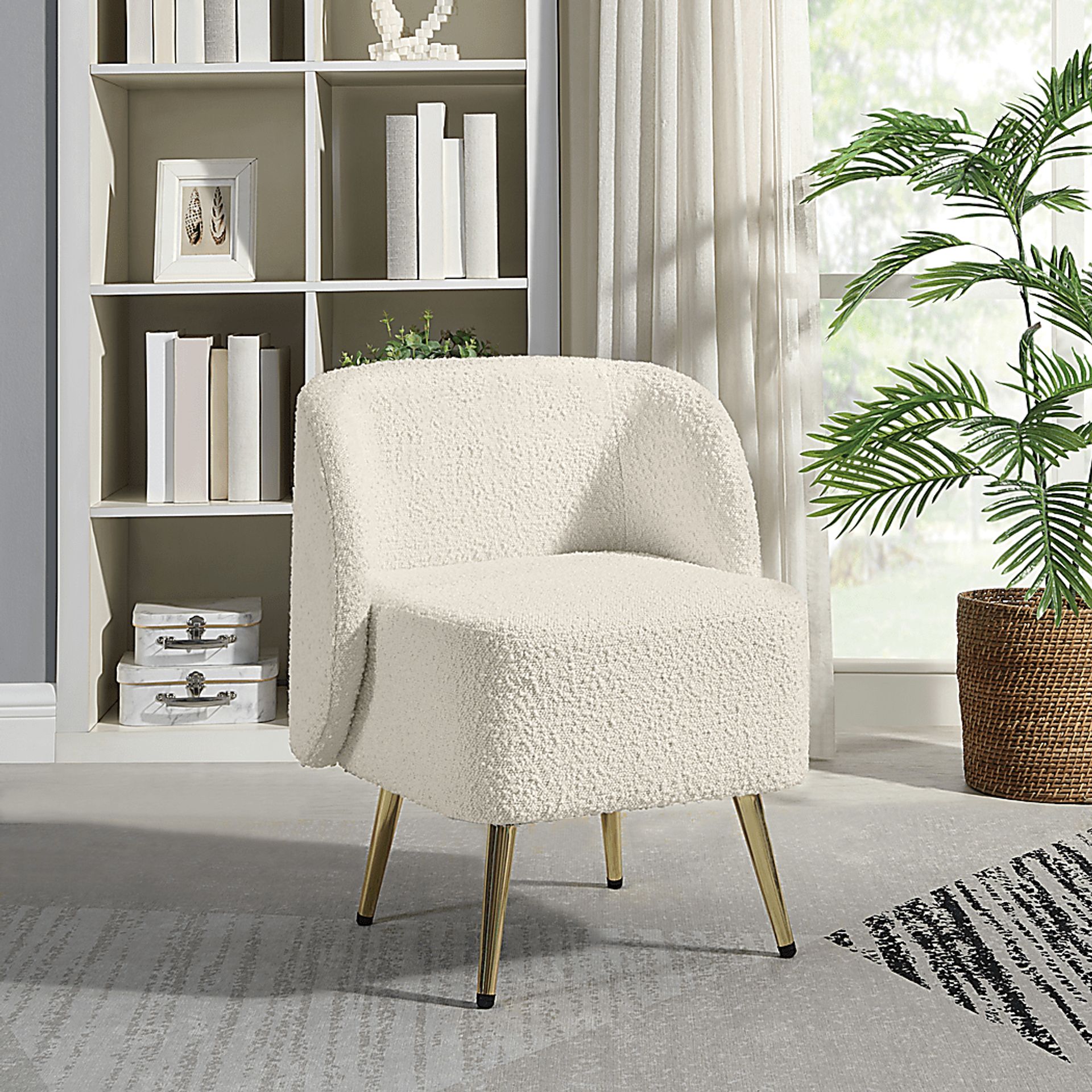 Aeron Cream Vanity Chair - Image 2