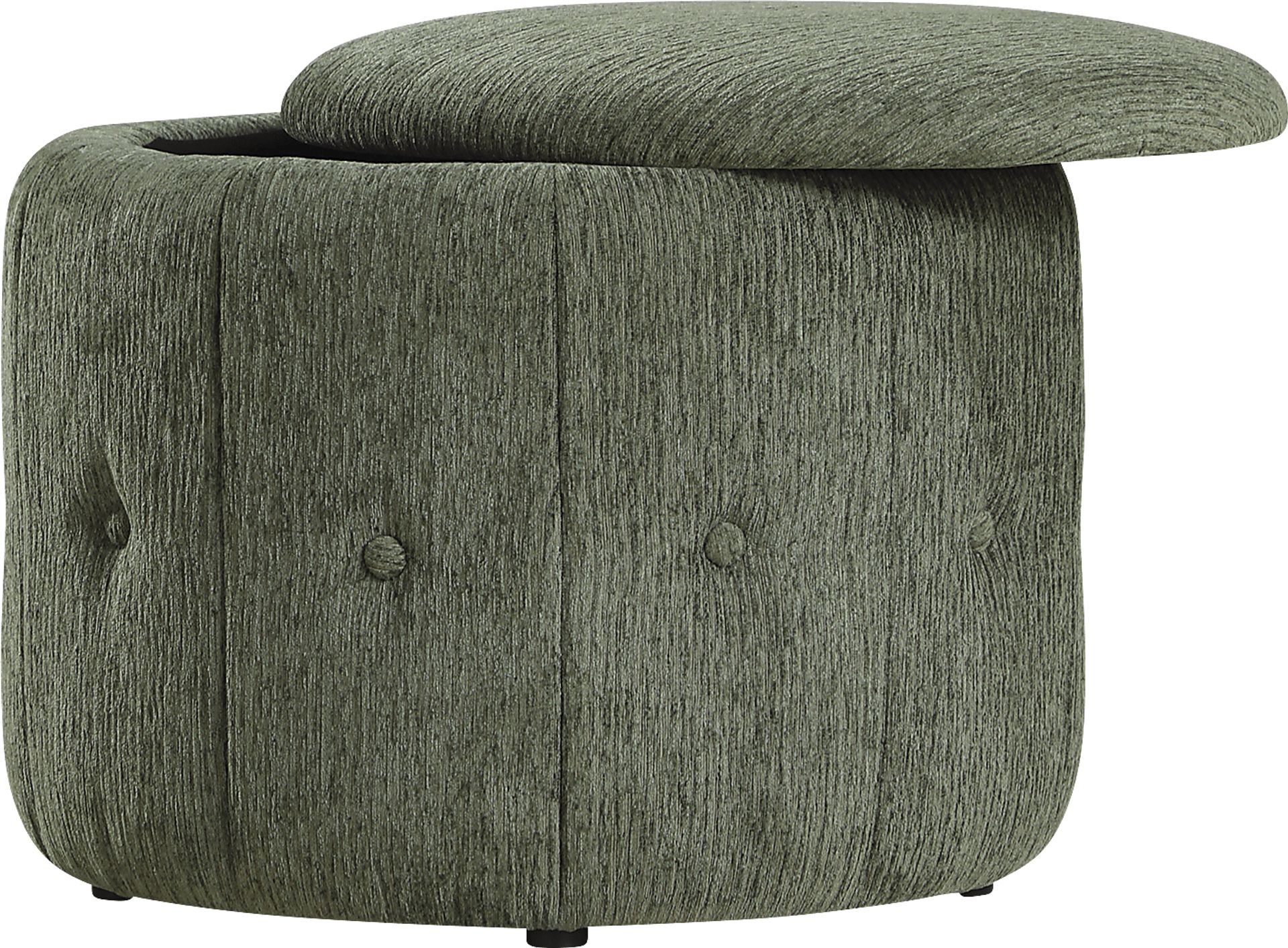 Aerora Green Storage Ottoman - Image 3