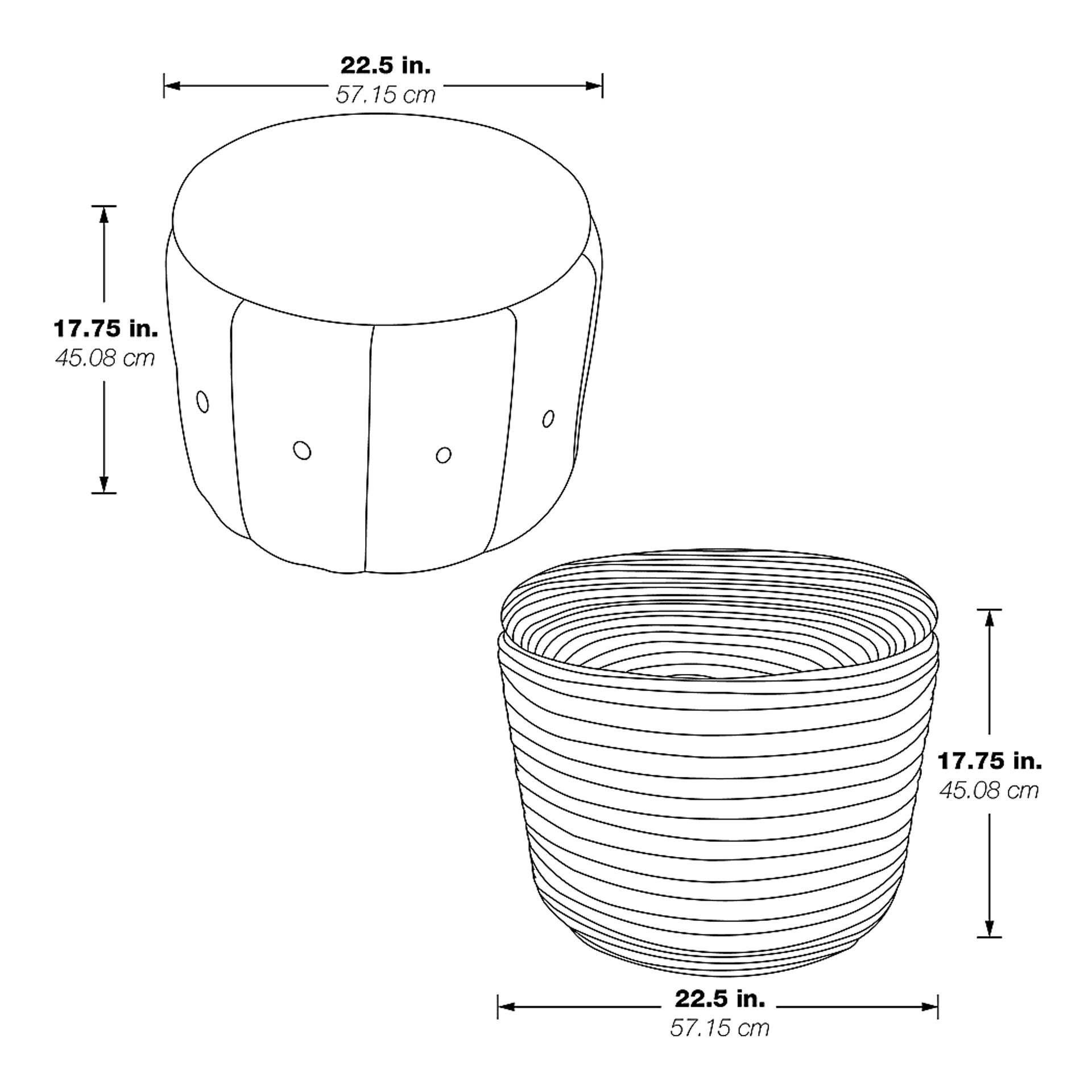 Aerora Green Storage Ottoman - Image 4