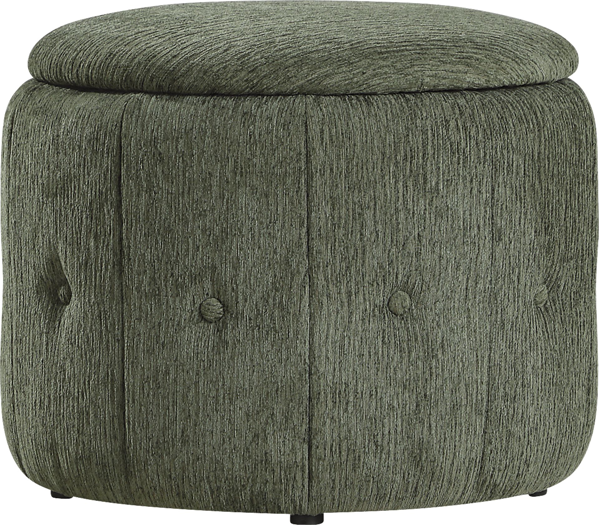 Aerora Green Storage Ottoman - Image 1