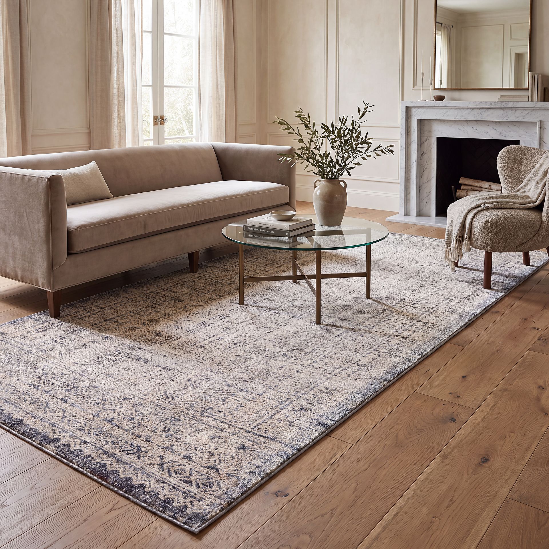 Afeni Beige 2'3 x 8' Runner Rug - Image 2