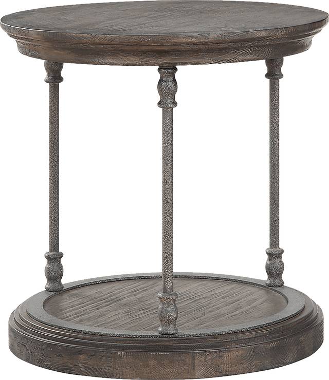 Aferia Brown End Table - Thumbnail - Image 1