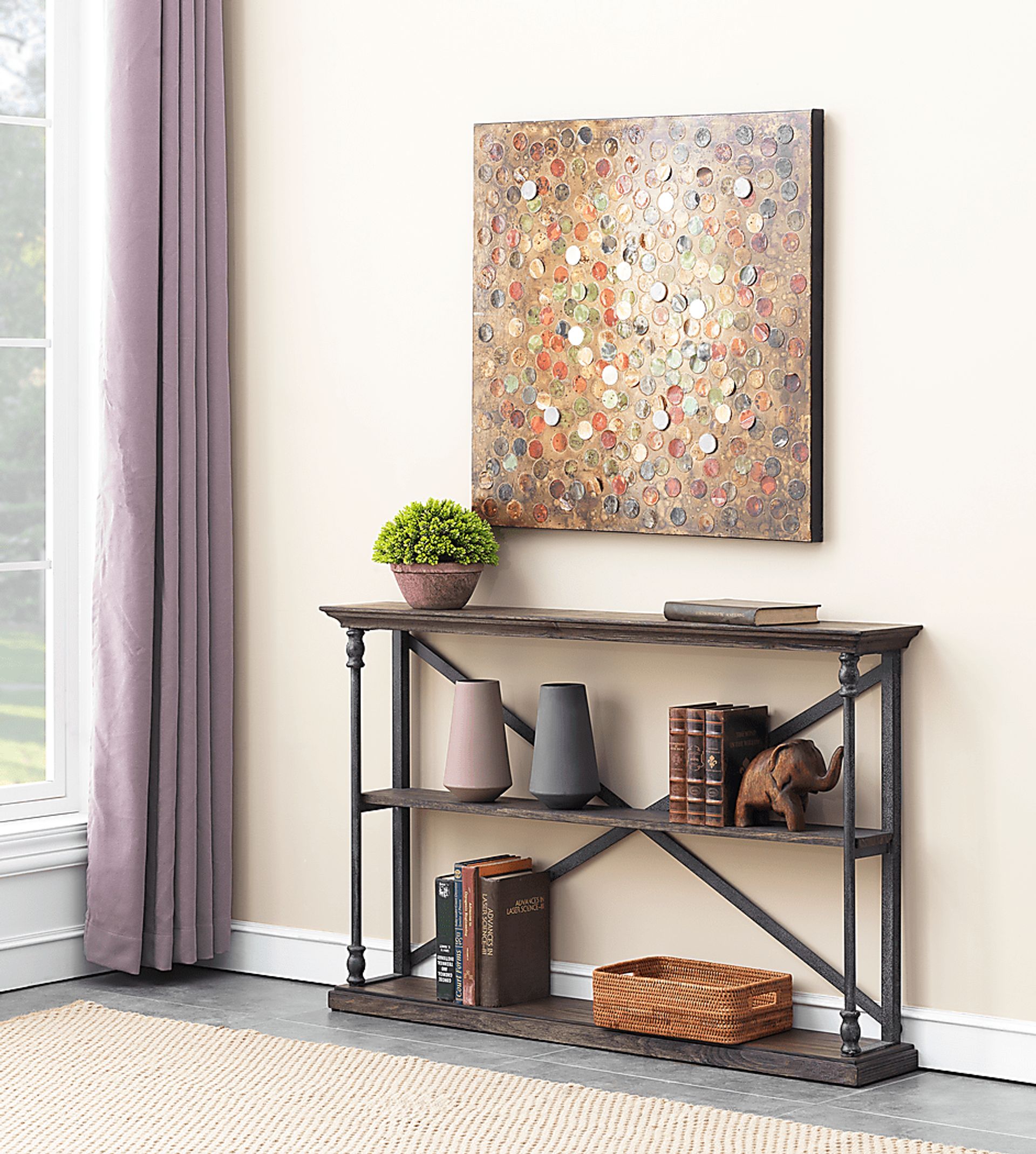 Aferia Brown Sofa Table - Image 4