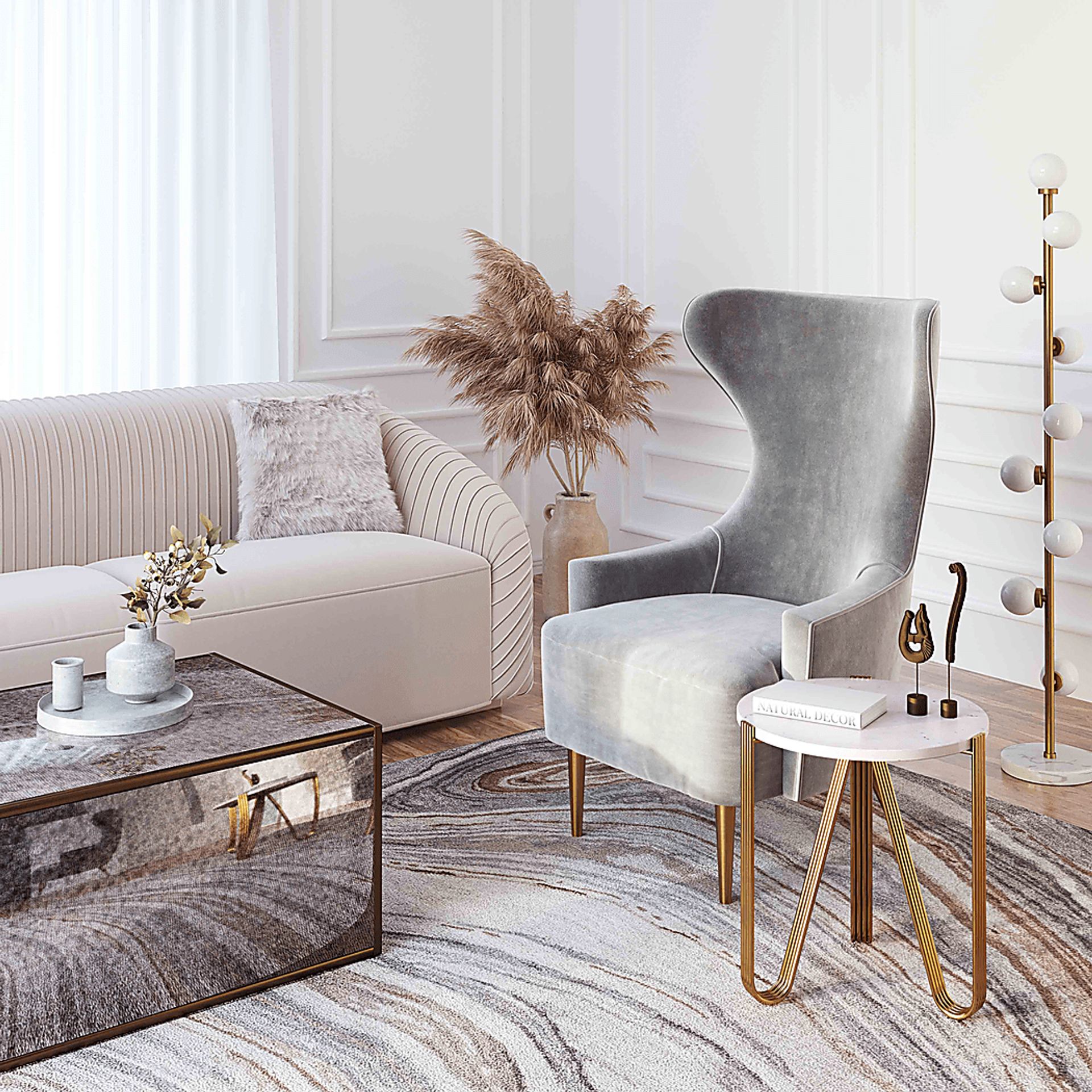 Aferna White Accent Table - Image 6
