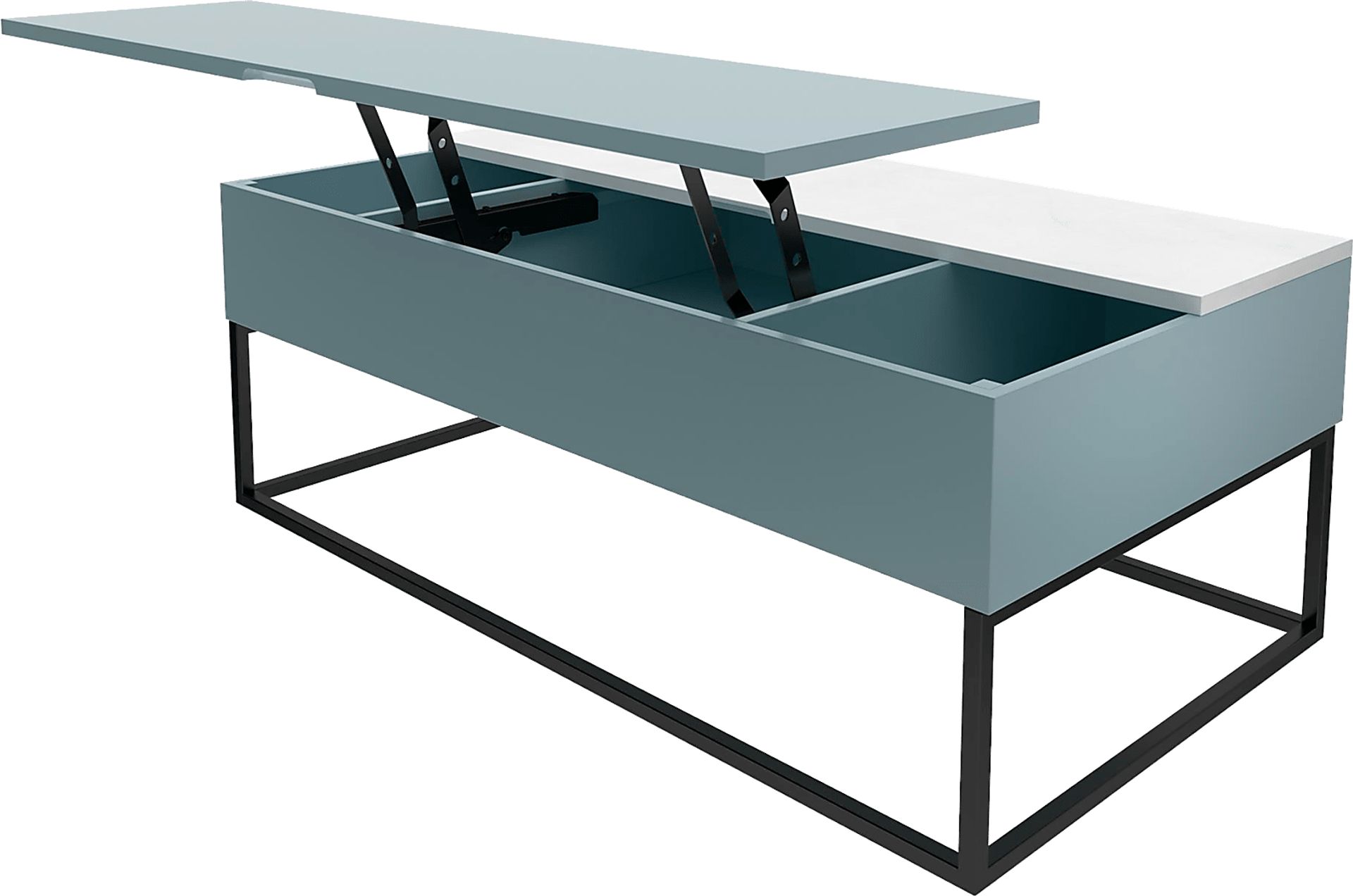 Affton Blue Lift-Top Cocktail Table - Image 4