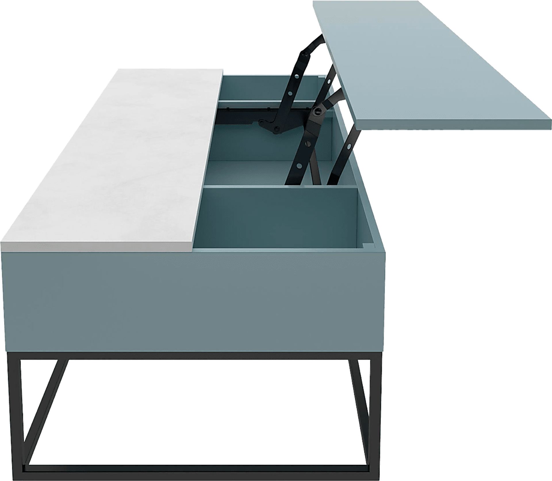 Affton Blue Lift-Top Cocktail Table - Image 7