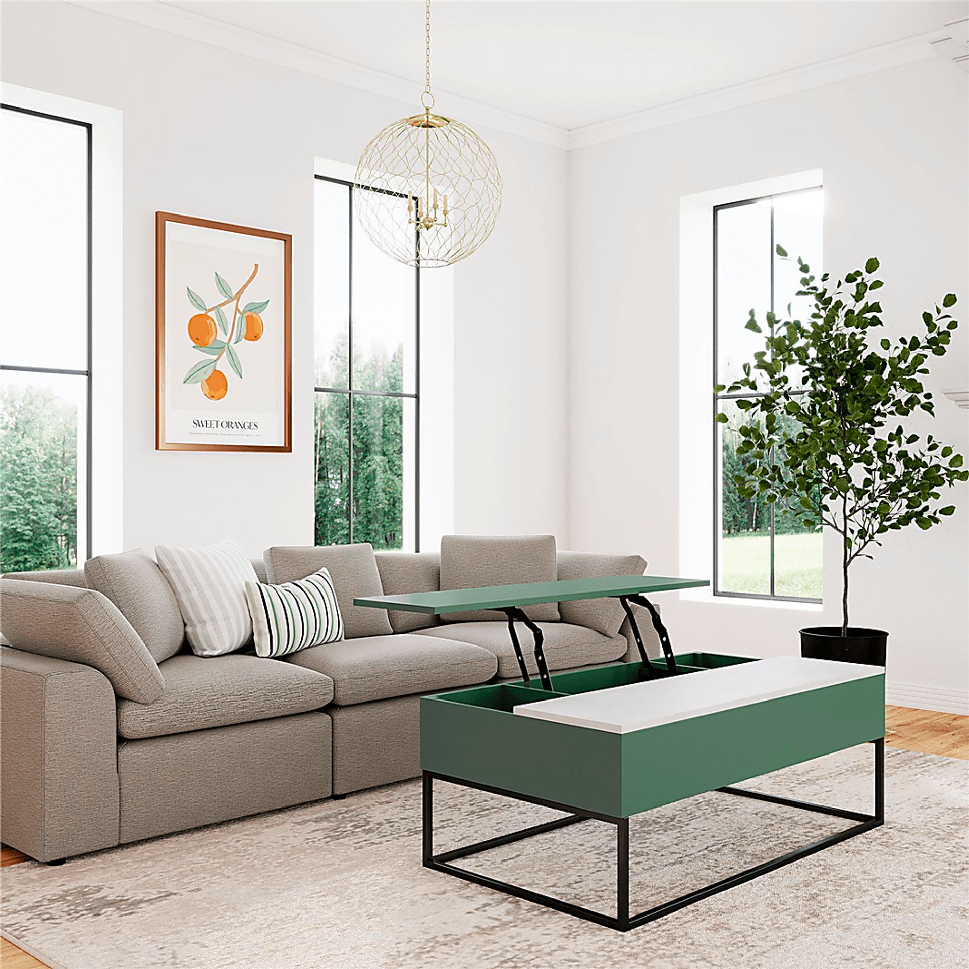 Affton Sage Lift-Top Cocktail Table - Image 3