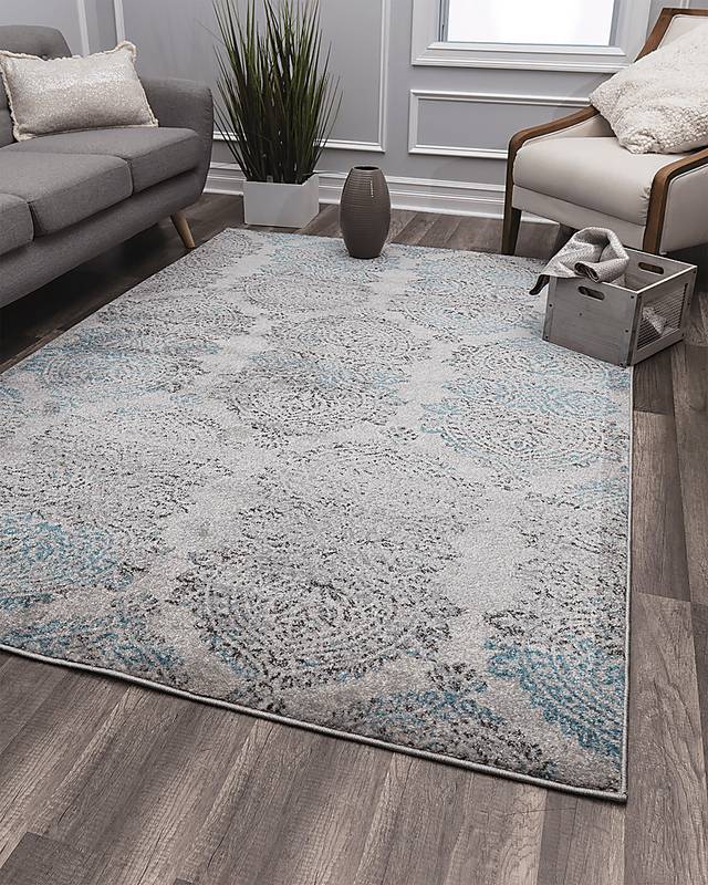 Aftan Blue 5' x 7' Rug - Thumbnail - Image 3