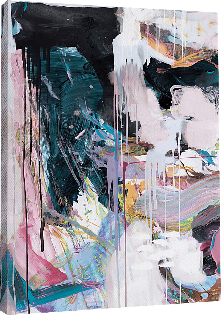 Aftyn Blue Canvas Wall Art