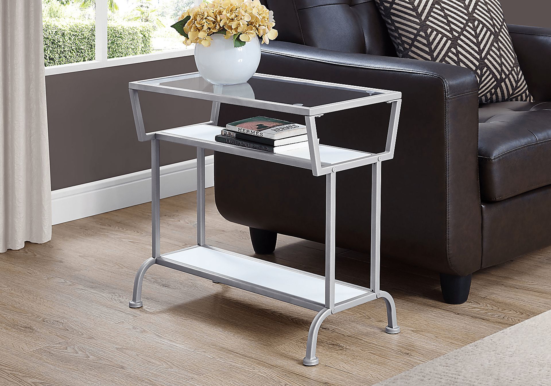 Agarita White End Table - Image 2