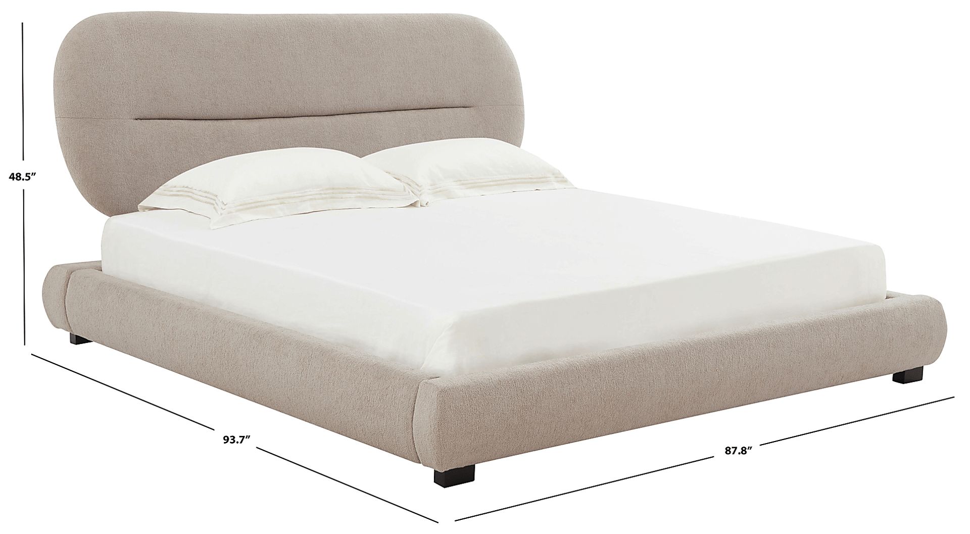 Agatha Light Brown King Bed - Image 4