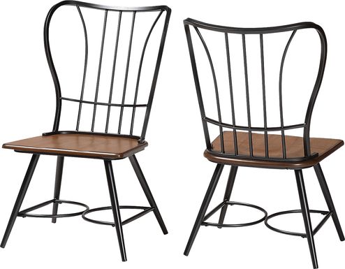 Agavei Brown Dining Chair, Set of 2