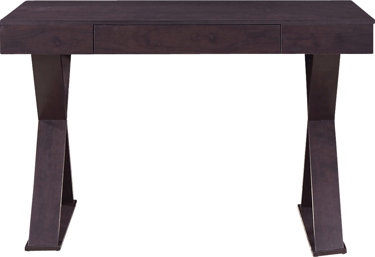 Agdoi Espresso Dark Wood Desk | Rooms to Go