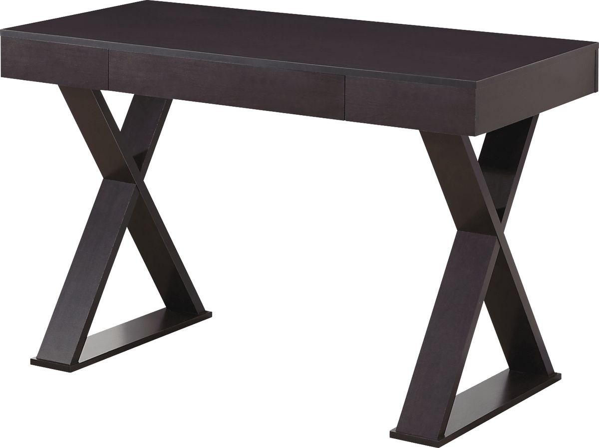 Agdoi Espresso Dark Wood Desk | Rooms to Go