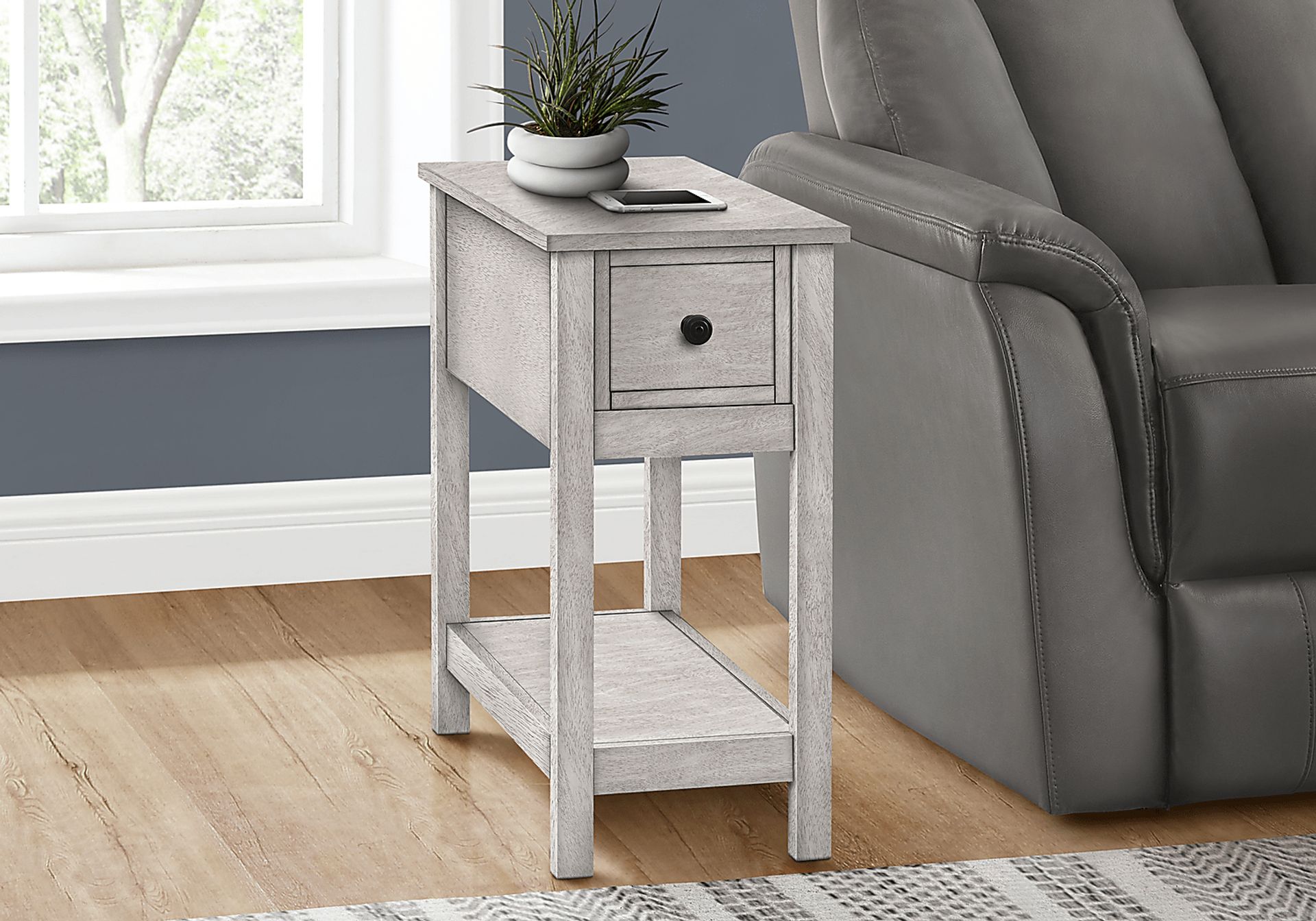 Ager Gray End Table - Image 2
