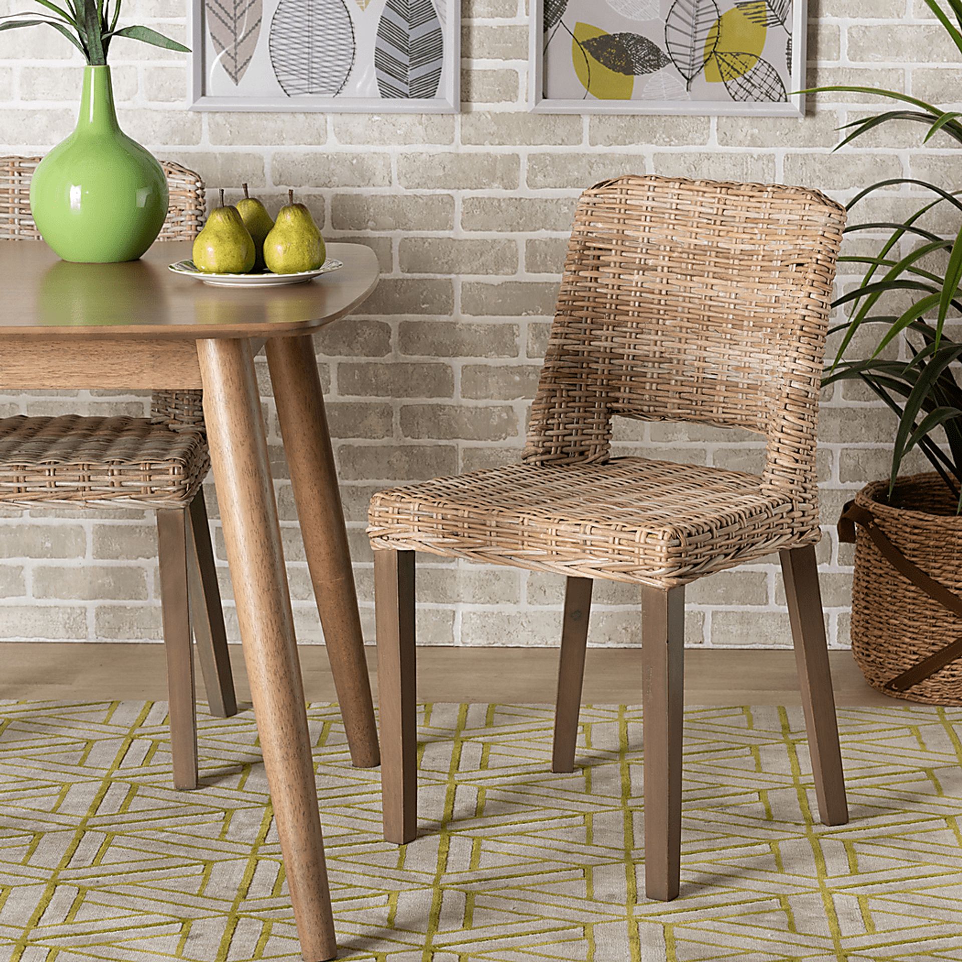Agimay Brown Side Chair Set of 2 - Image 2