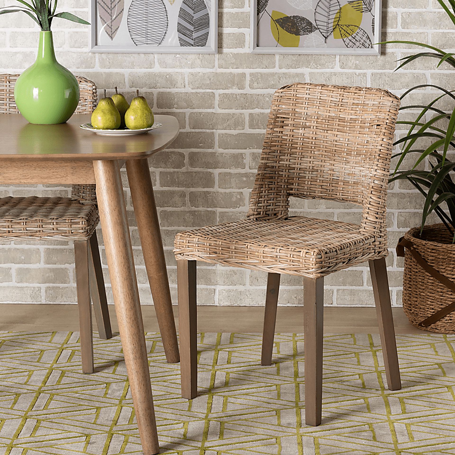 Agimay Brown Side Chair - Image 2