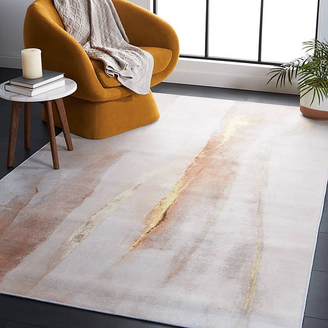 Agnax Beige/Gold 5' x 8' Rug - Thumbnail - Image 2