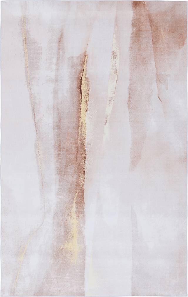 Agnax Beige/Gold 5' x 8' Rug - Thumbnail - Image 1