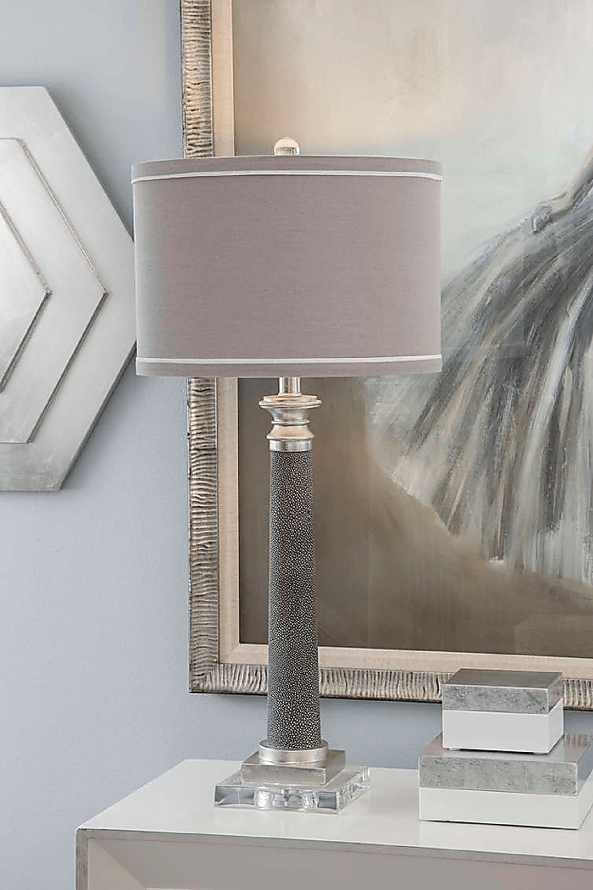 Agnes Way Gray Lamp - Image 2