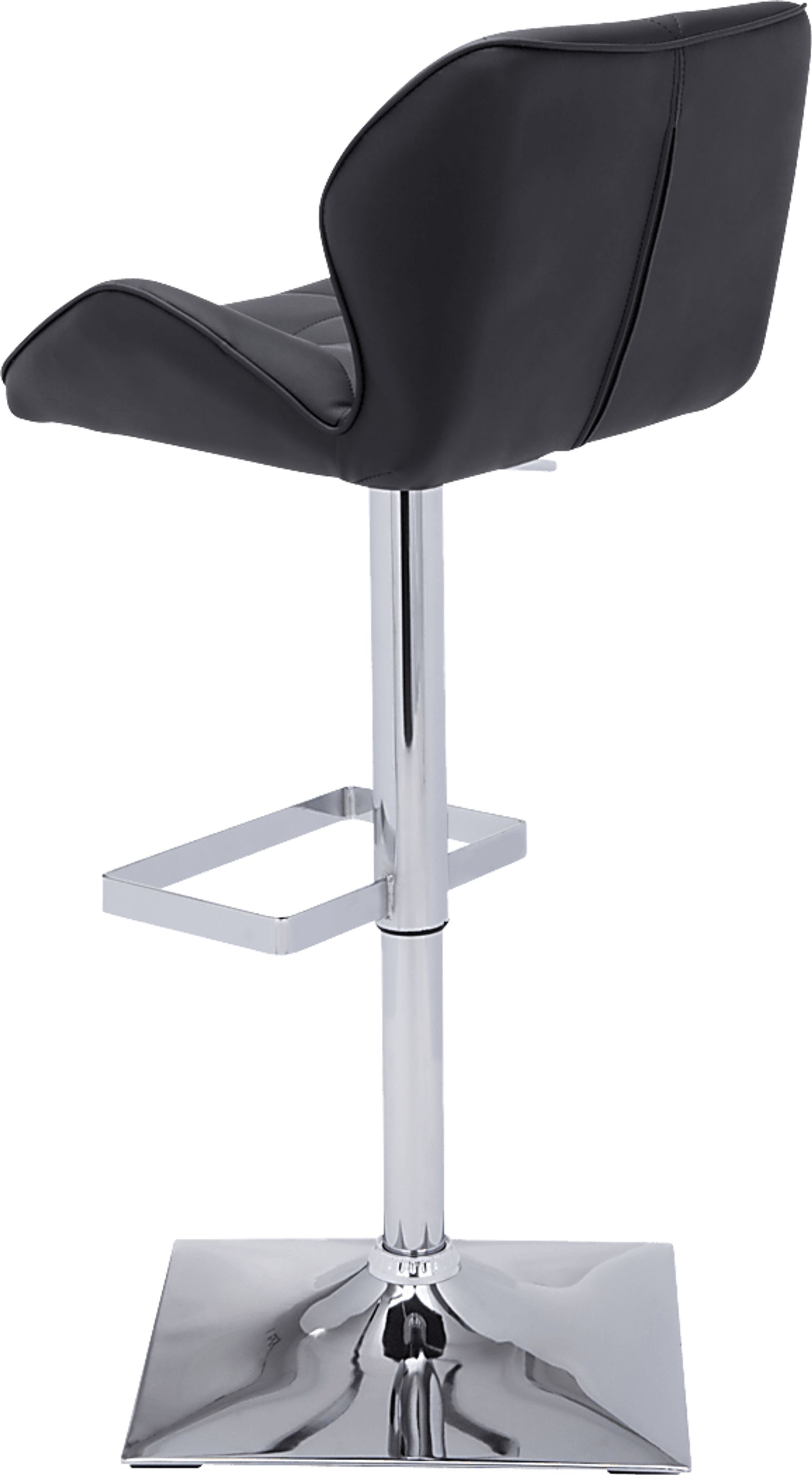Agnon Black Adjustable Barstool - Image 2