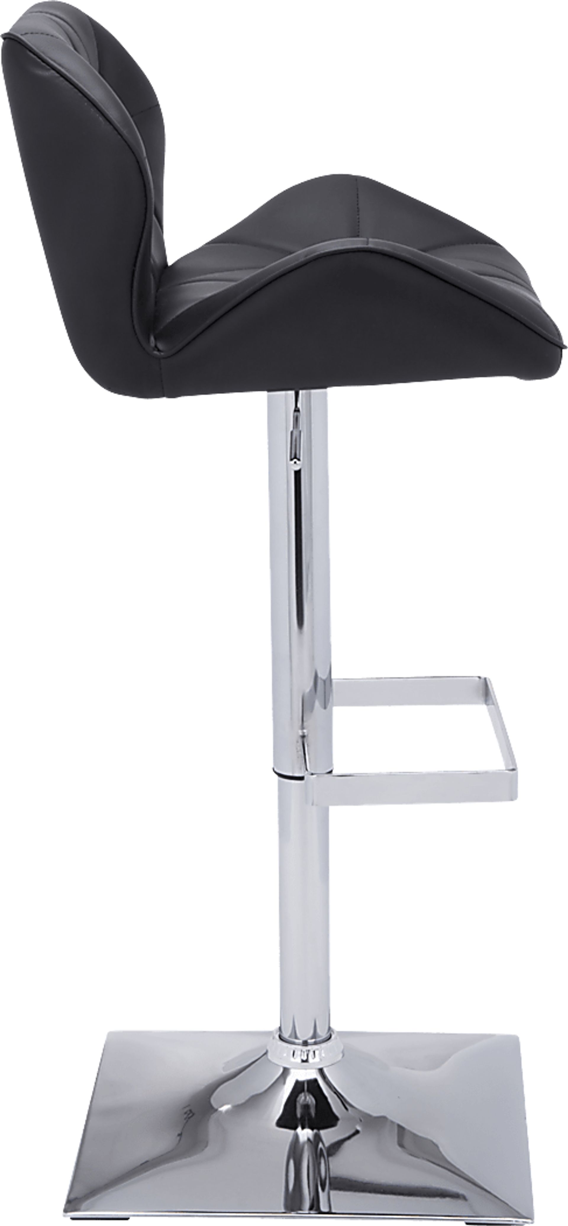 Agnon Black Adjustable Barstool - Image 3