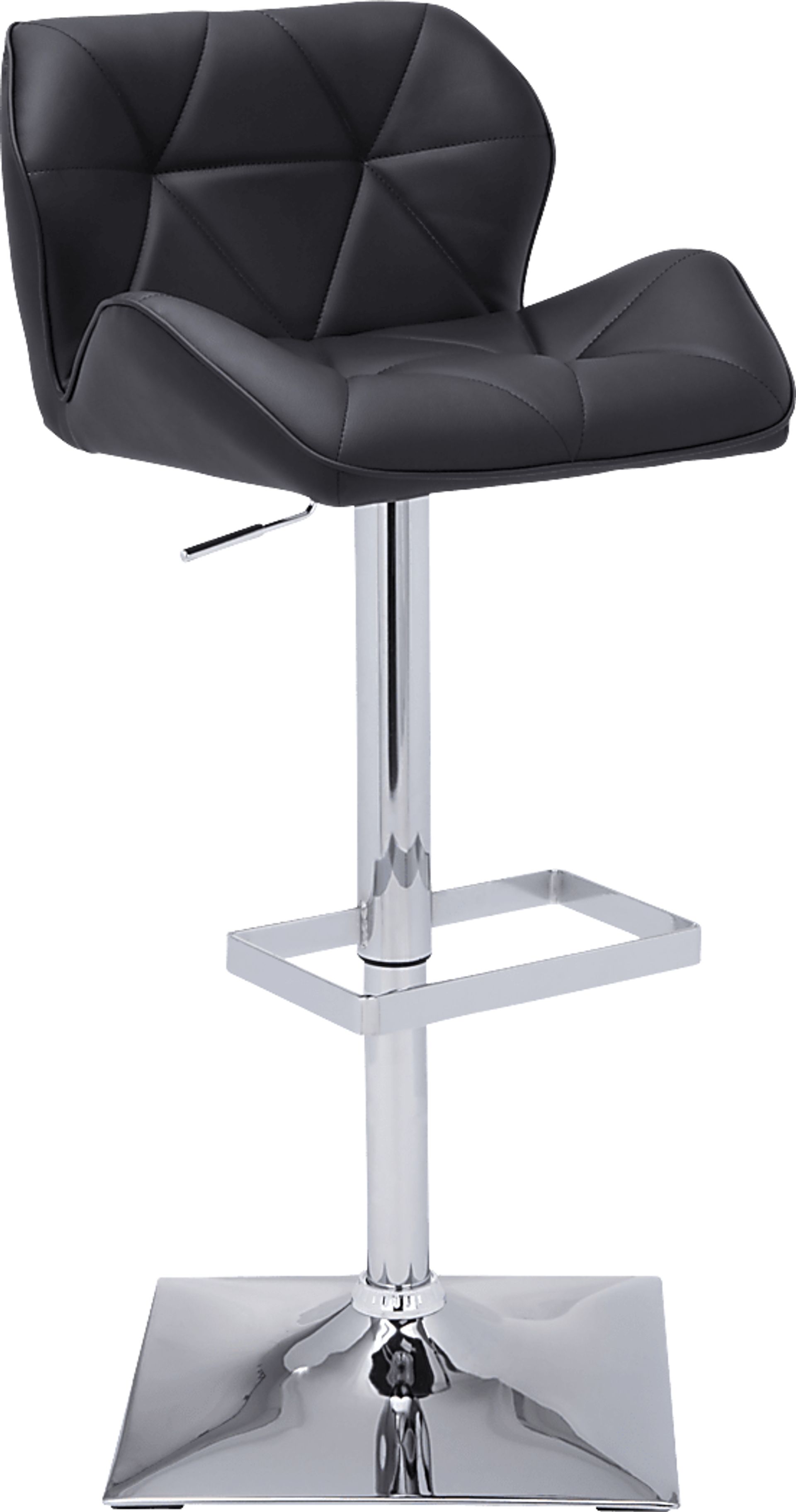 Agnon Black Adjustable Barstool - Image 1