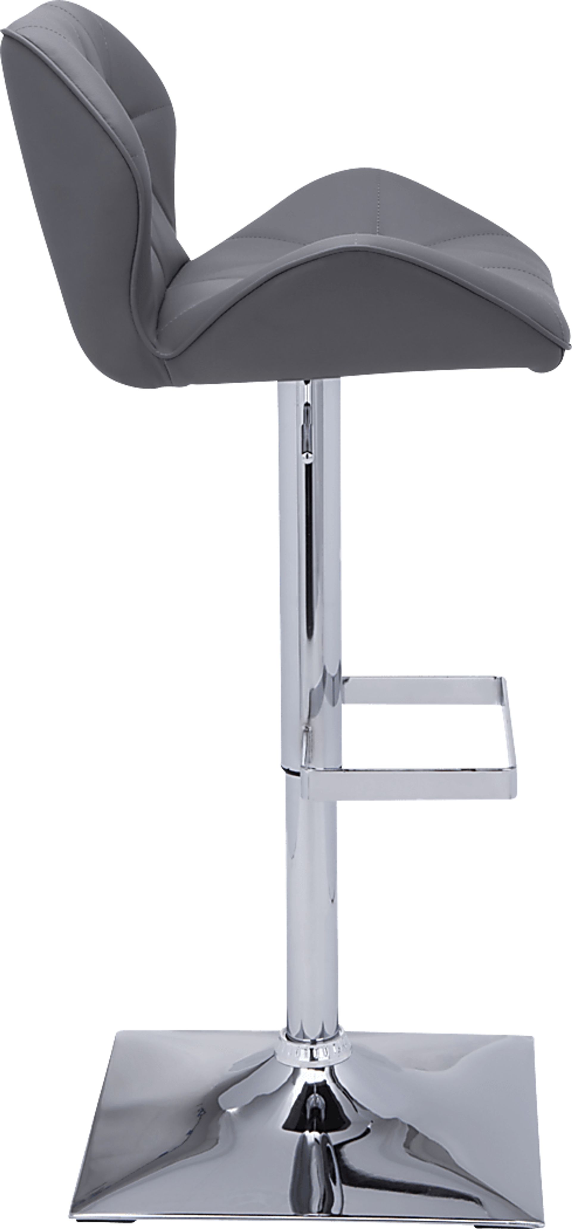 Agnon Gray Adjustable Barstool - Image 3