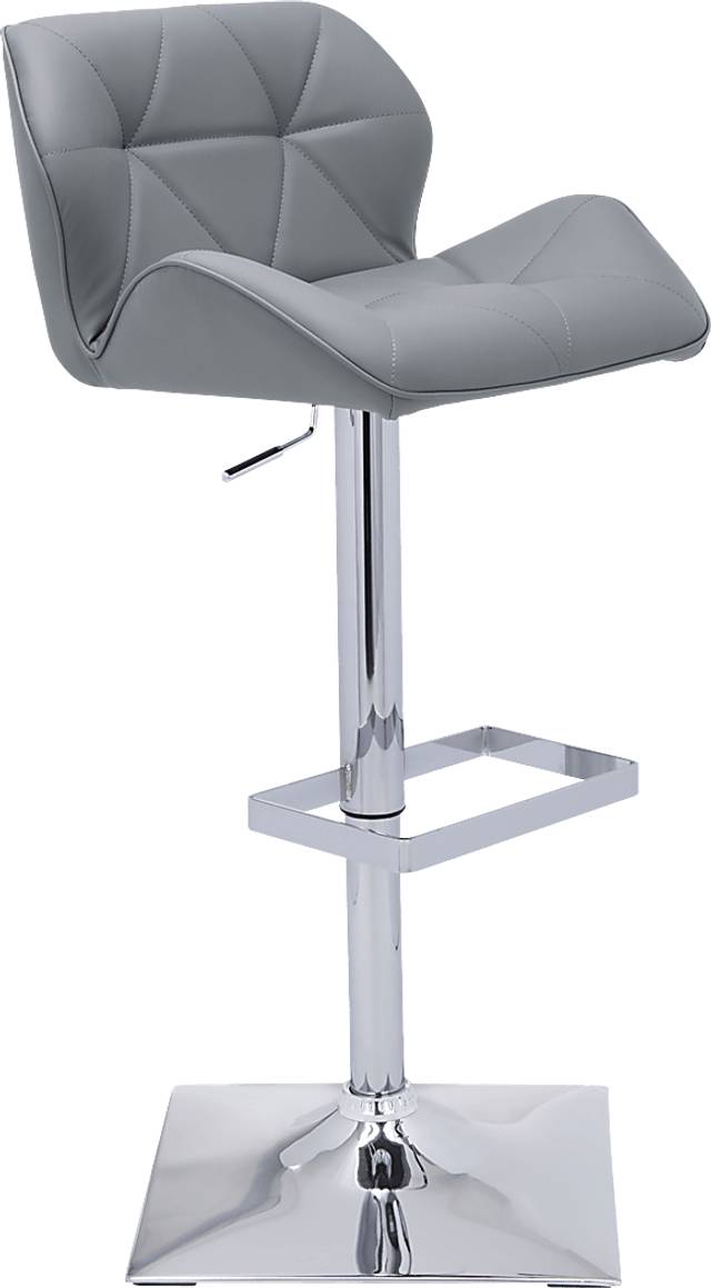 Agnon Gray Adjustable Barstool - Thumbnail - Image 1