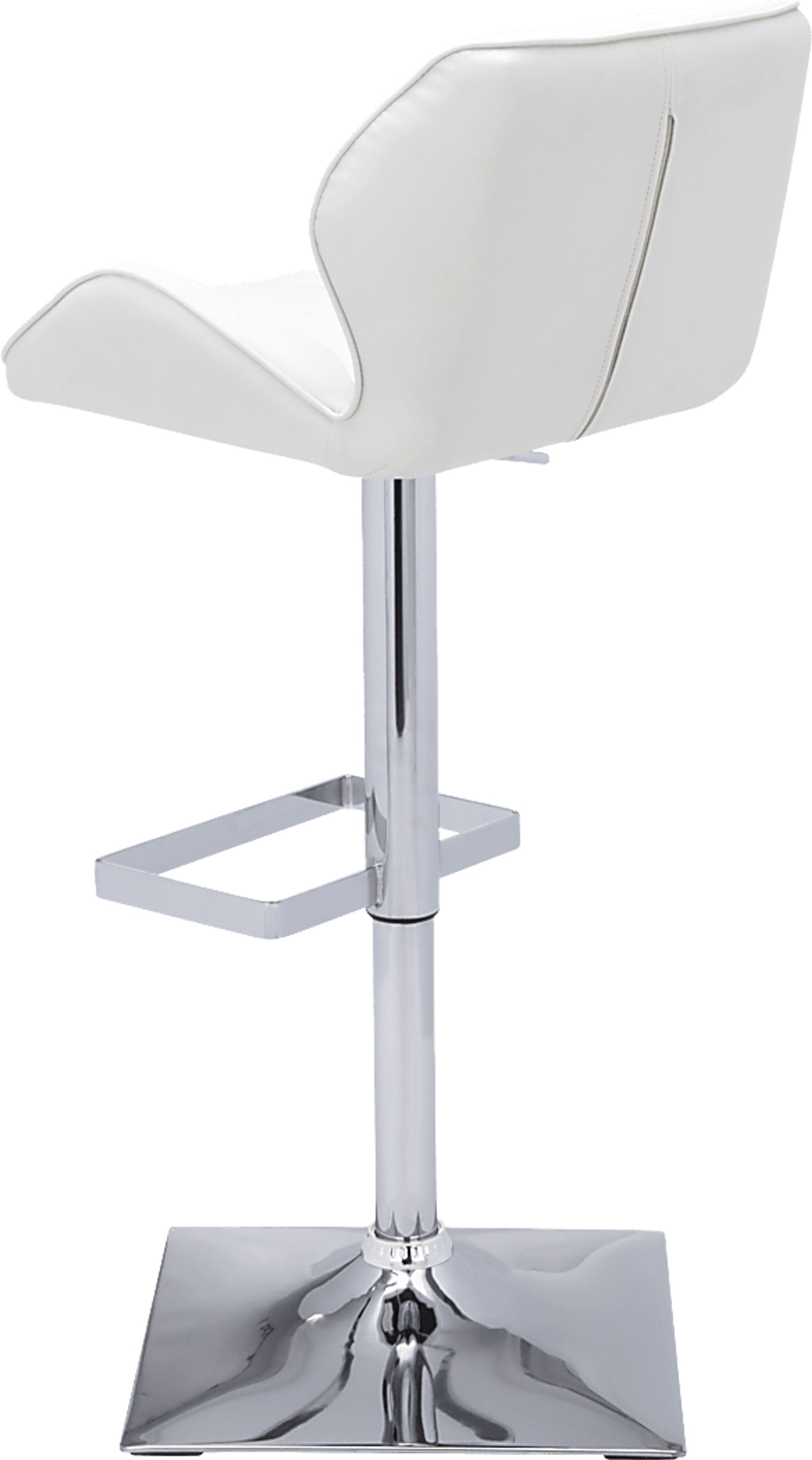 Agnon White Adjustable Barstool - Image 2