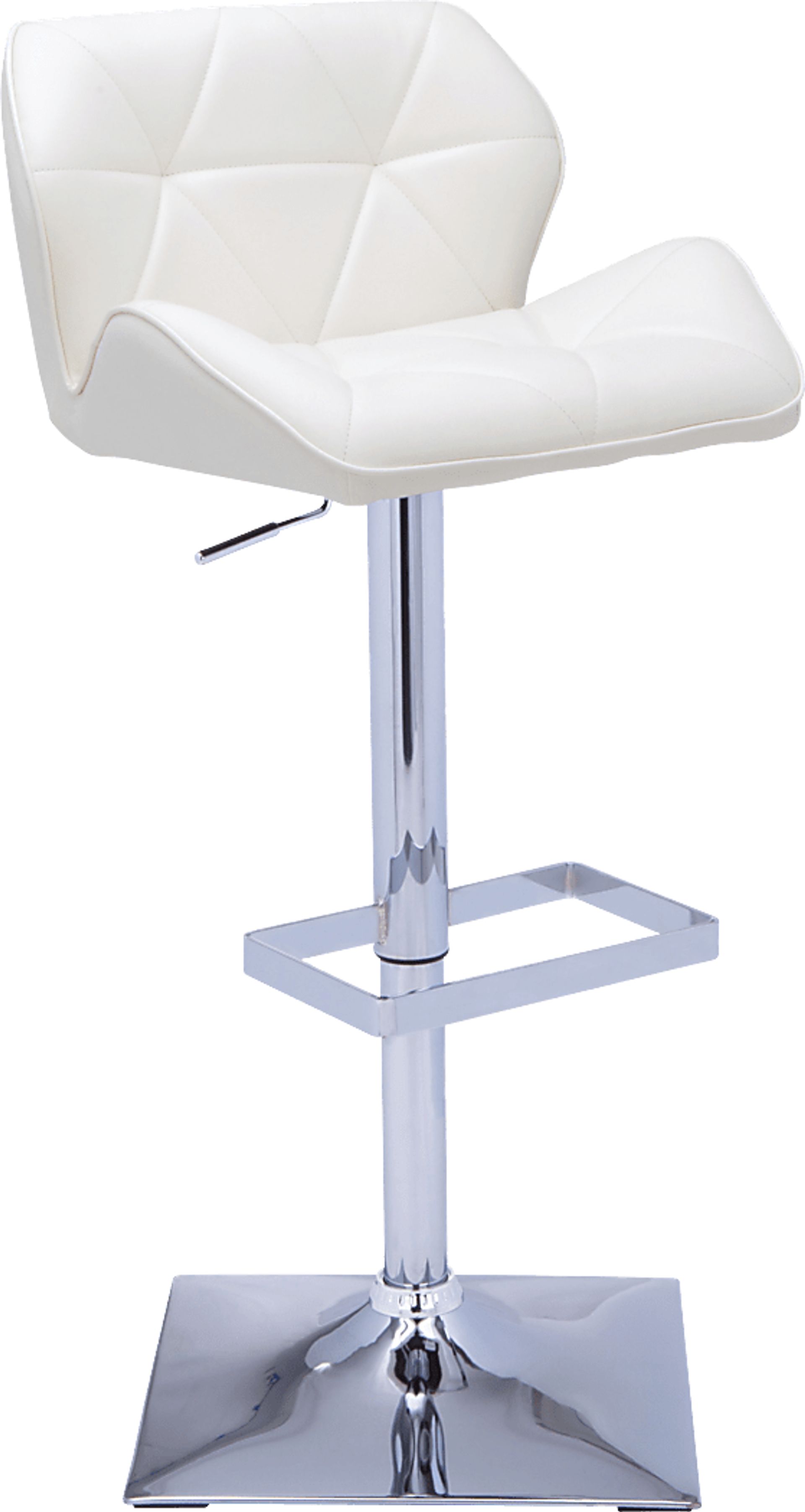 Agnon White Adjustable Barstool - Image 1