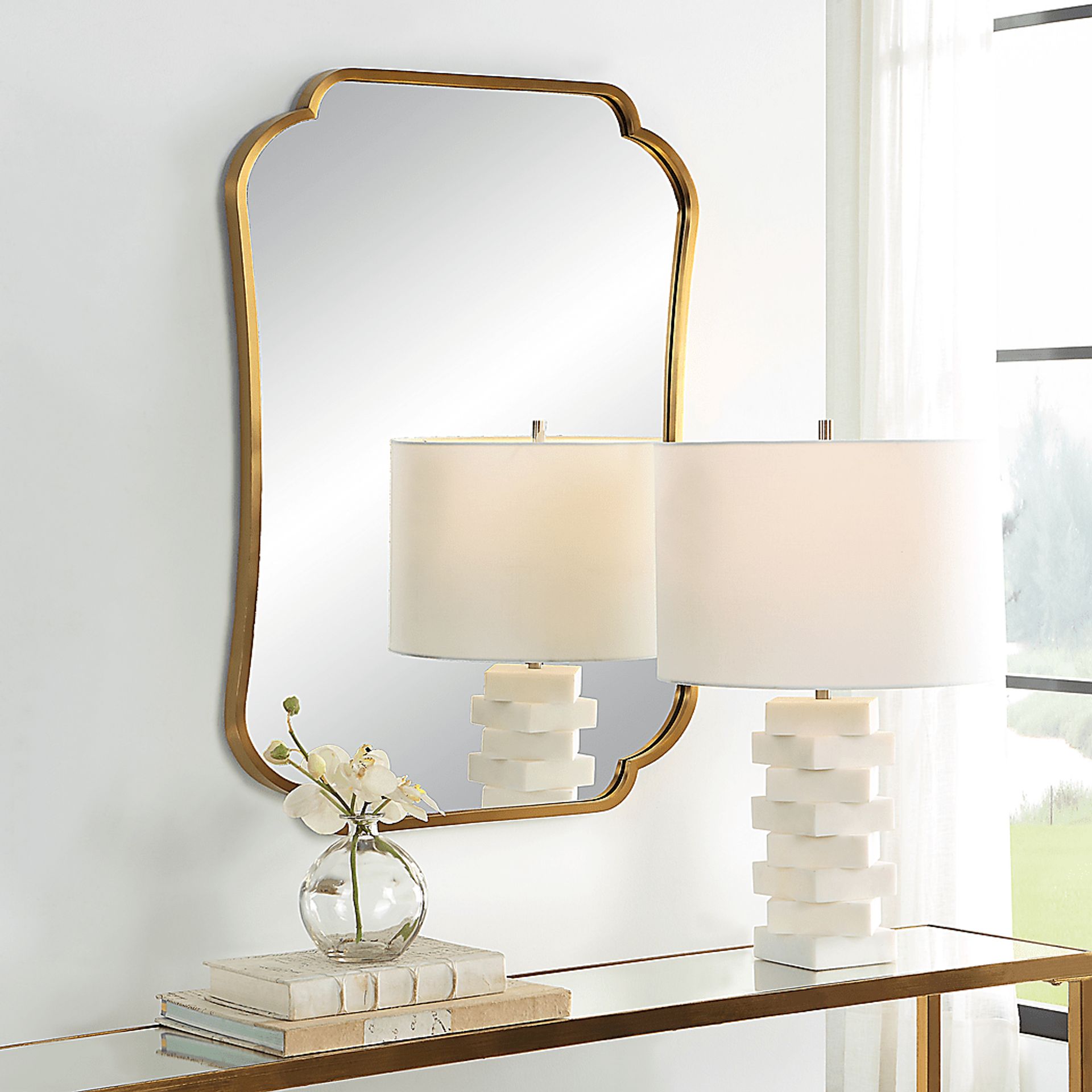 Agona Brass Mirror - Image 4