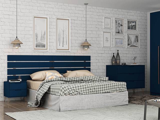 Agora Way Blue Queen Headboard - Thumbnail - Image 7