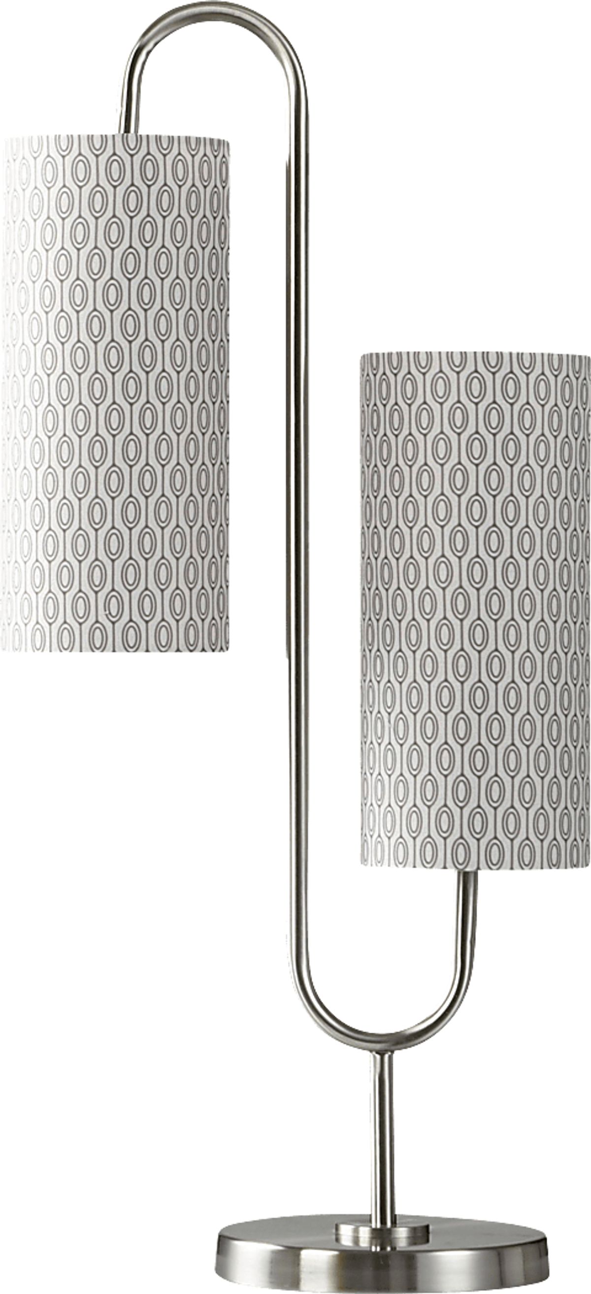 Agost Silver Gray Metal Table Lamp | Rooms to Go