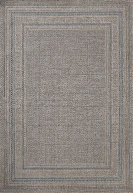 Agoura Taupe 6'7 x 9'4 Indoor/Outdoor Rug