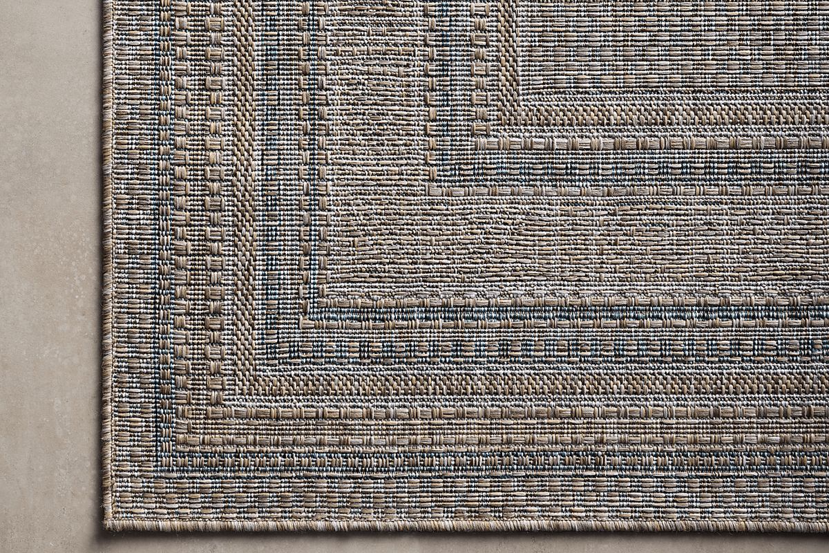 Agoura Taupe Beige Polypropylene Outdoor Rug | Rooms to Go