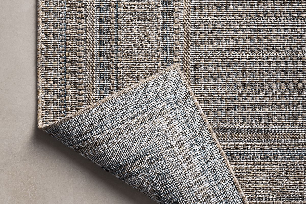 Agoura Taupe Beige Polypropylene Outdoor Rug | Rooms to Go