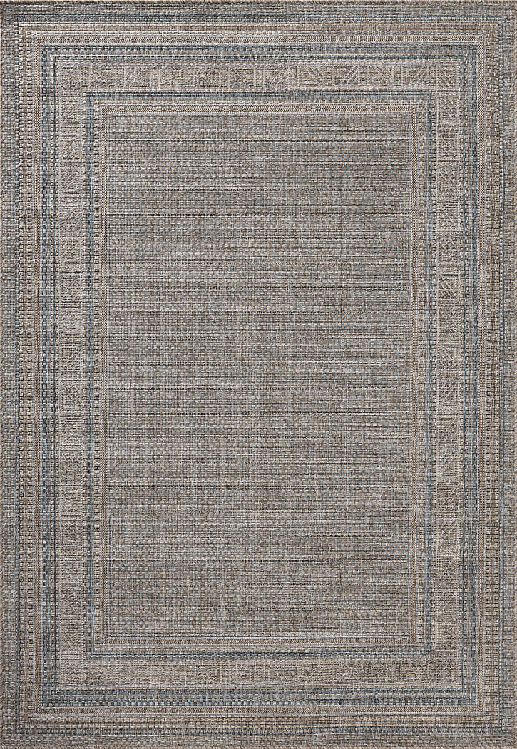 Agoura Taupe 7'10 x 10' Indoor/Outdoor Rug