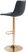 Agrona Black Adjustable Barstool