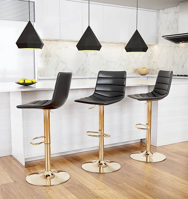 Agrona Black Adjustable Barstool - Thumbnail - Image 7