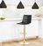 Agrona Black Adjustable Barstool
