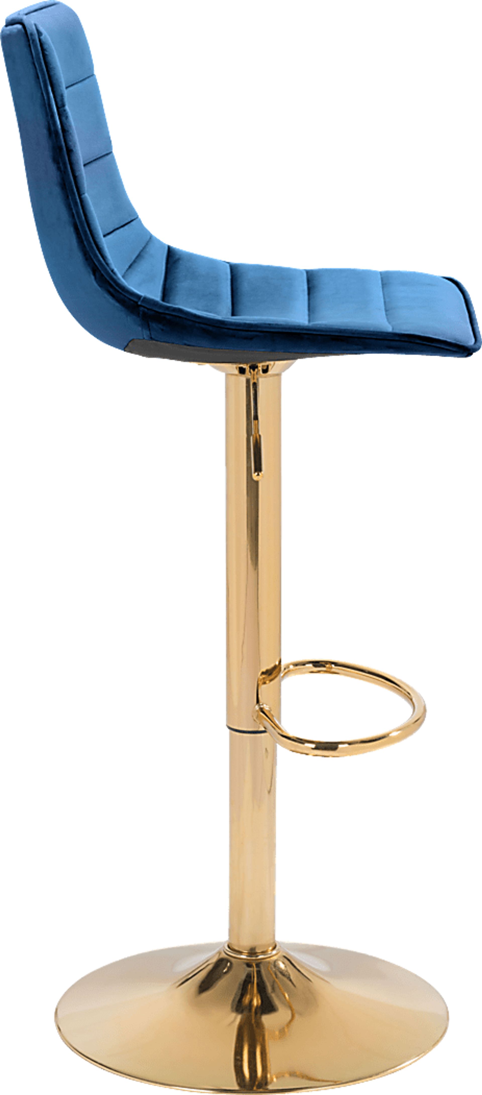 Agrona Dark Blue Adjustable Barstool - Image 2
