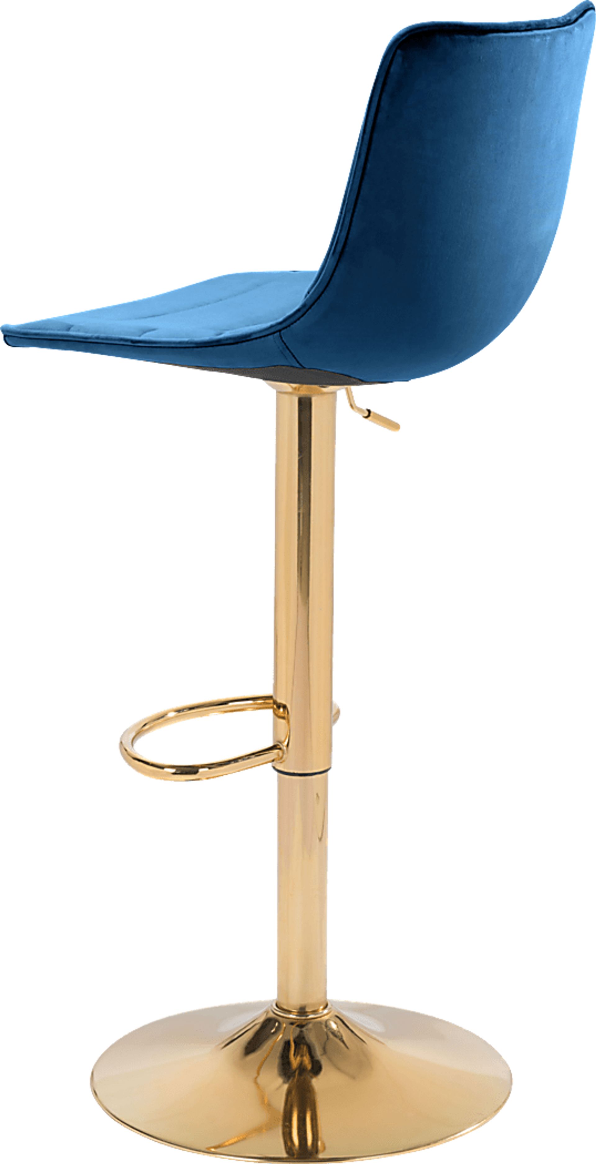 Agrona Dark Blue Adjustable Barstool - Image 5