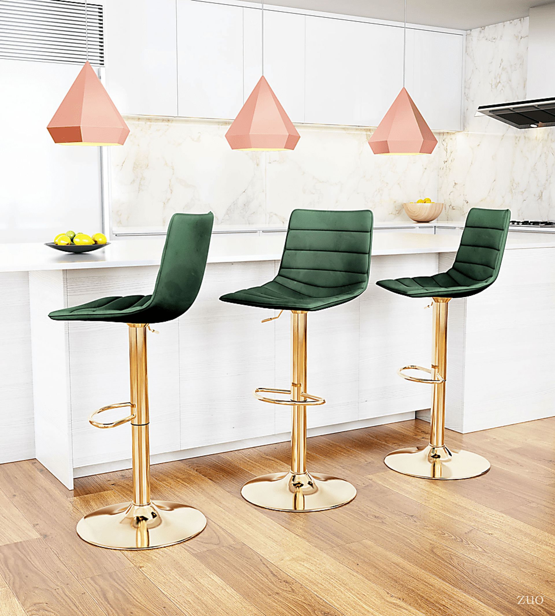 Agrona Green Adjustable Barstool - Image 6