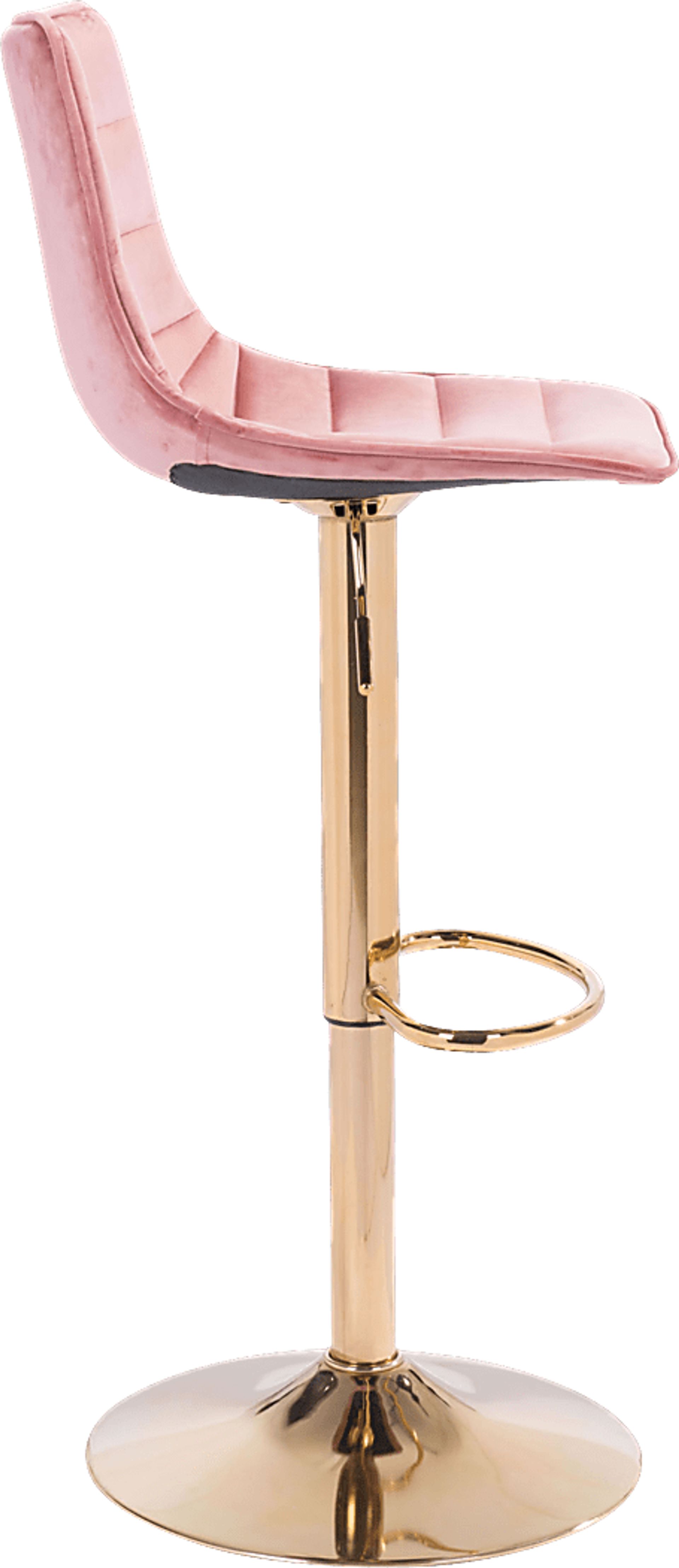 Agrona Pink Adjustable Barstool - Image 2