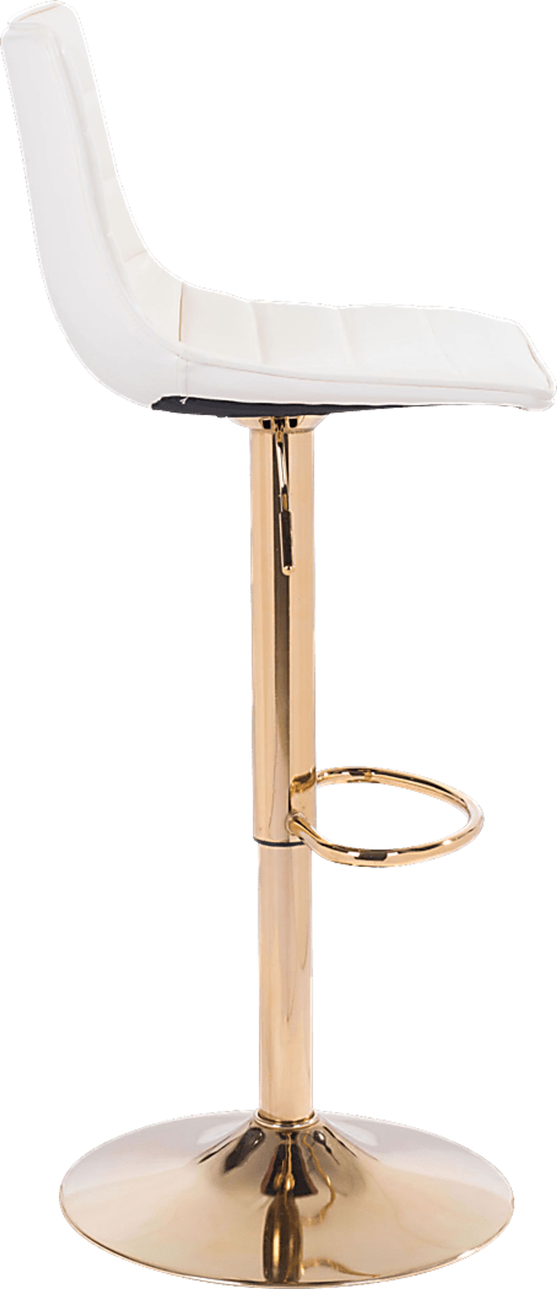 Agrona White Adjustable Barstool - Image 2