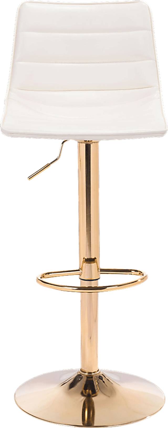 Agrona White Adjustable Barstool - Thumbnail - Image 3