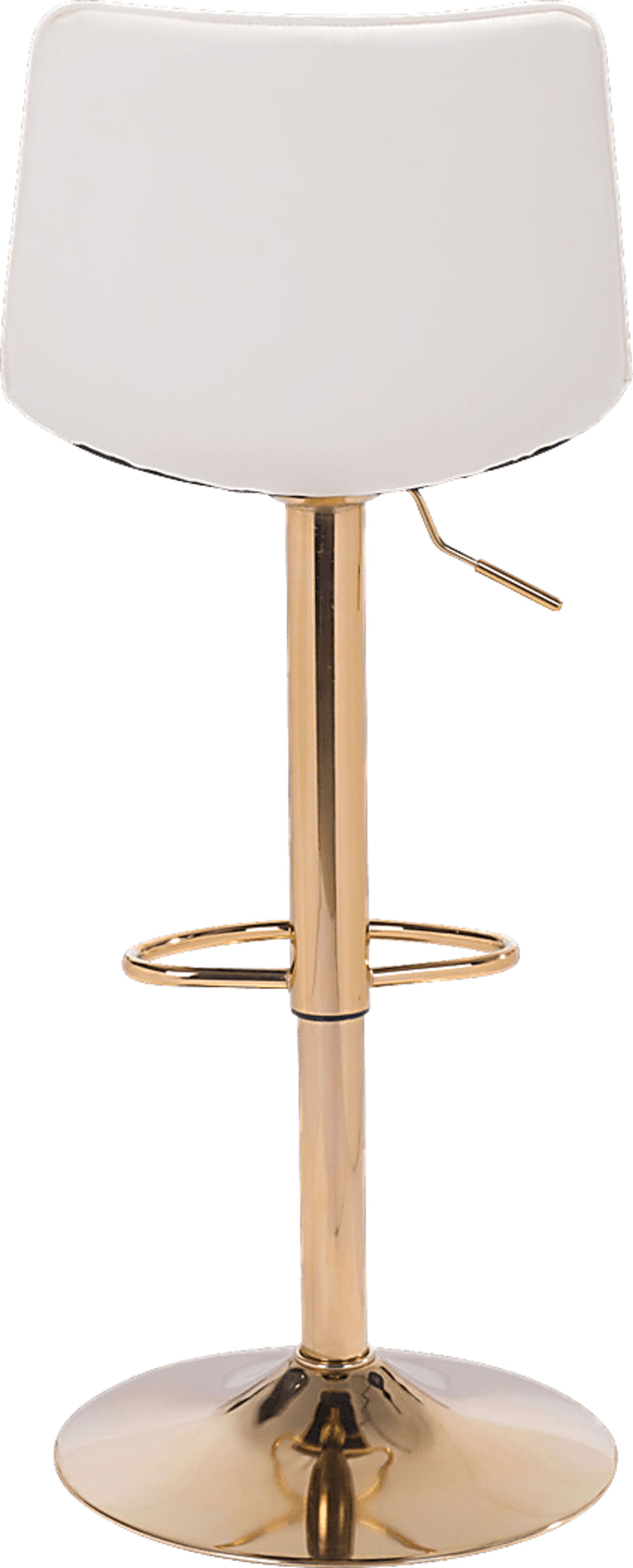 Agrona White Adjustable Barstool - Image 4